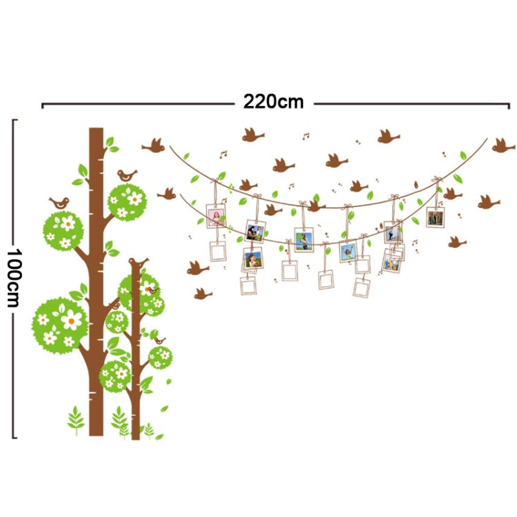 DIY Fashion Self Adhesive PVC Removable Wall Stickers / House Interior Decoration Pictures -- Custom Photo Tree, Size: 90cm x 60cm