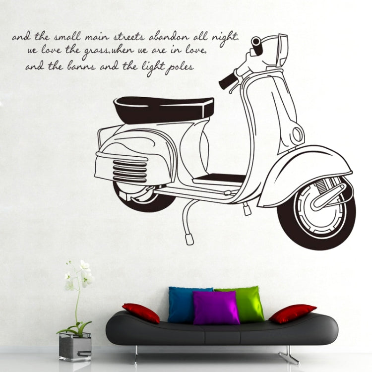 DIY Fashion Self Adhesive PVC Removable Wall Stickers / House Interior Decoration Pictures -- Motorcycle, Size: 90cm x 60cm