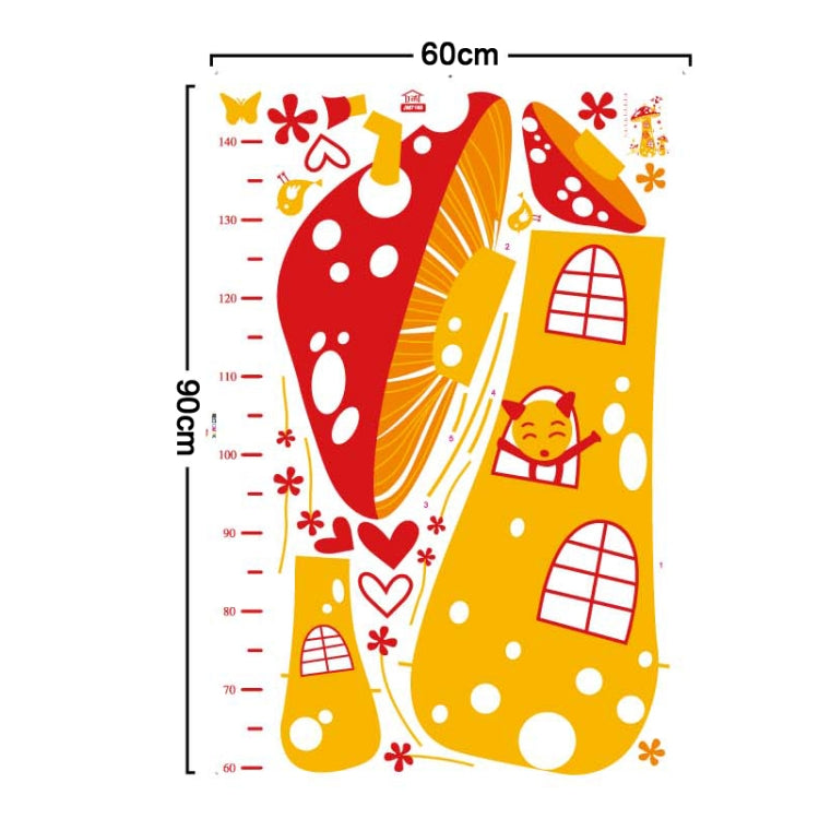 DIY Fashion Self Adhesive PVC Removable Wall Stickers / House Interior Decoration Pictures -- Mushroom Measuring Height, Size: 90cm x 60cm
