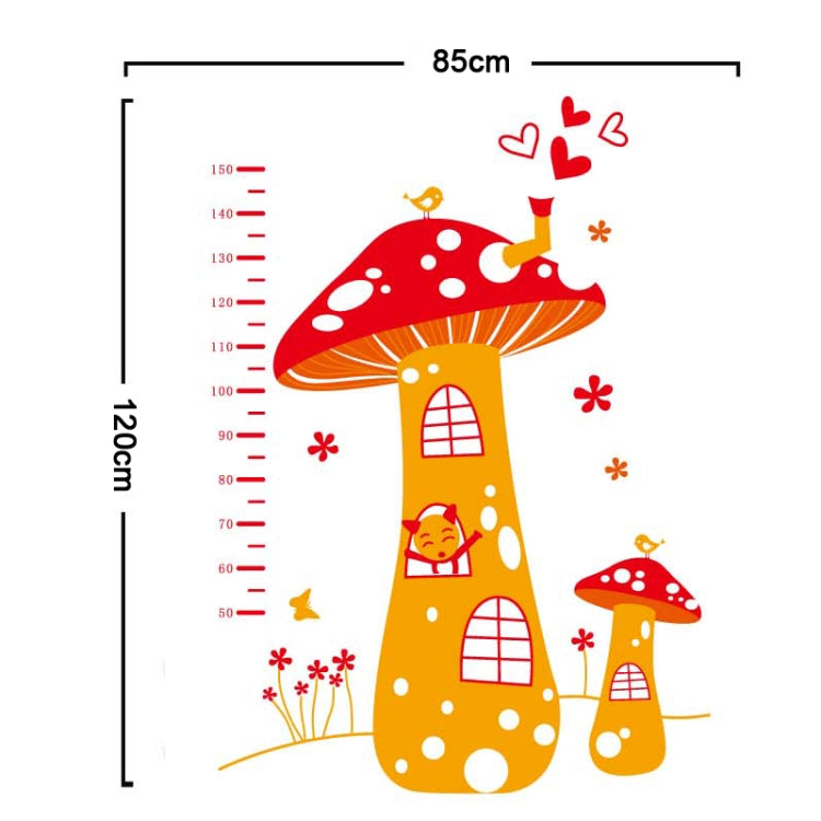 DIY Fashion Self Adhesive PVC Removable Wall Stickers / House Interior Decoration Pictures -- Mushroom Measuring Height, Size: 90cm x 60cm