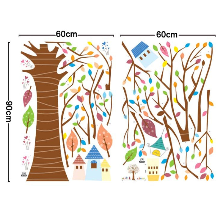 DIY Fashion Self Adhesive PVC Removable Wall Stickers / House Interior Decoration Pictures -- Tree, Size: 90cm x 60cm