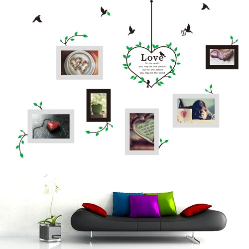 DIY Fashion Self Adhesive PVC Removable Combination Wall Stickers / House Interior Decoration Pictures -- Cartoon Photo Wall, Size: 60cm x 90cm