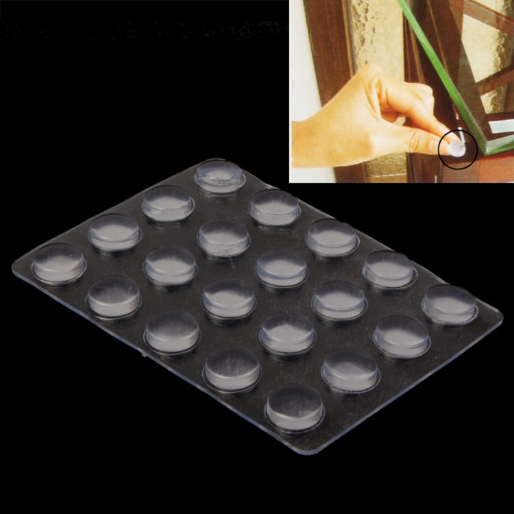 20pcs Silicone Glass Non-slip Window / Door / Cupboard Sticker Pad