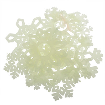 Glow in the Dark Light Green Snowflake Shape Luminous Paste / Wall Stickers