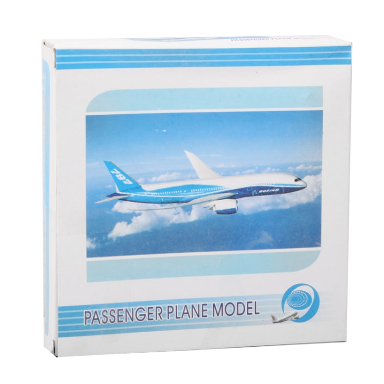 Mini Alloy Passenger Plane Model Desktop Displaying Collection Toy with Stand(LightGray)