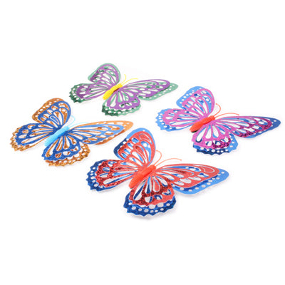 Hollow Out Butterfly Style Wall Sticker Decal Wallpaper House Interior Decor (4pcs in One Packaging, The Price is for 4pcs)