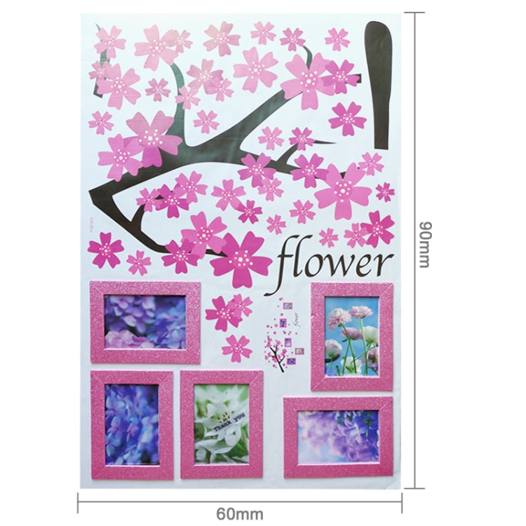 Fashion Self Adhesive PVC Removable Wall Stickers, Photo Frame, House Interior Decoration Pictures, Size: 90cm x 60cm