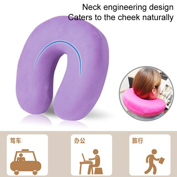Cute U-shape Soft Neck Rest Car Office Travel Pillow Gift