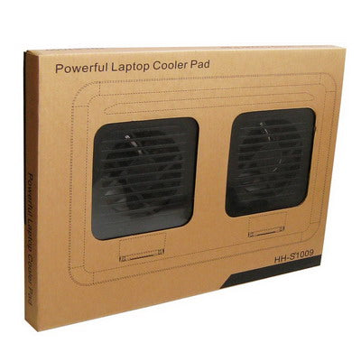 HH-S1009 Laptop Cooling Pad with 2 Fans(Black)