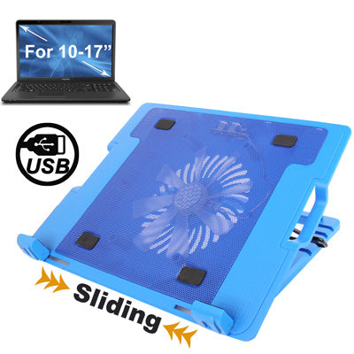 HH-S1012 Metal Feels Design Powerful Laptop USB Cooler Pad with 2 x USB 2.0 HUB
