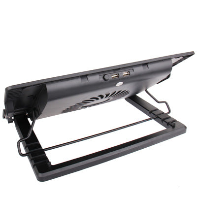 HH-S1012 Metal Feels Design Powerful Laptop USB Cooler Pad with 2 x USB 2.0 HUB