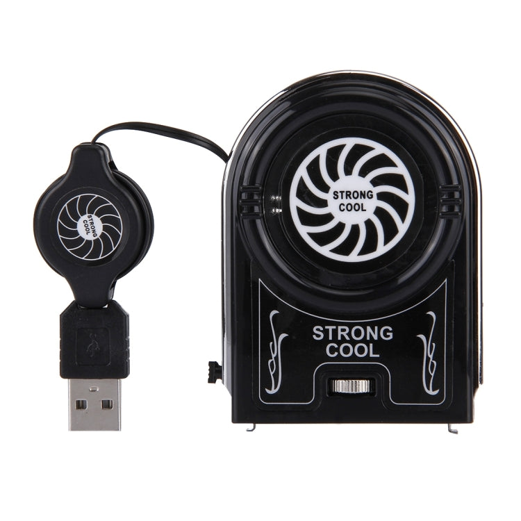 Laptop Notebook Cooling Pad Mute Air Extracting Cooling Fan Turbo Heat Radiator with Appropriative Band Tape Style USB Cable(Black)