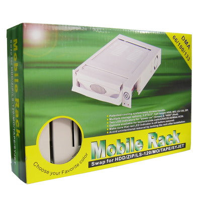 3.5 /2.5 inch IDE Hard Drive Mobile Rack Removable Tray +Fan(White)