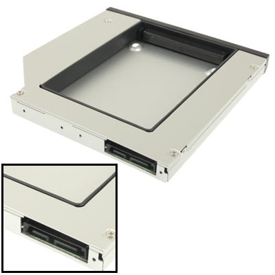 2.5 inch 2nd SATA to SATA HDD Hard Drive Caddy ,Thickness: 12.7mm(Silver)