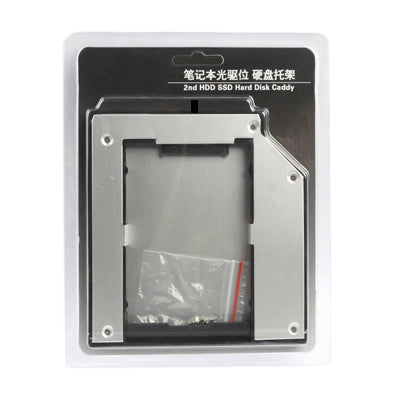 2.5 inch 2nd HDD Hard Drive Caddy SATA for IBM ThinkPad T400S / T410/ T410S / T420S / W500 / T500,Thickness: 9.5mm