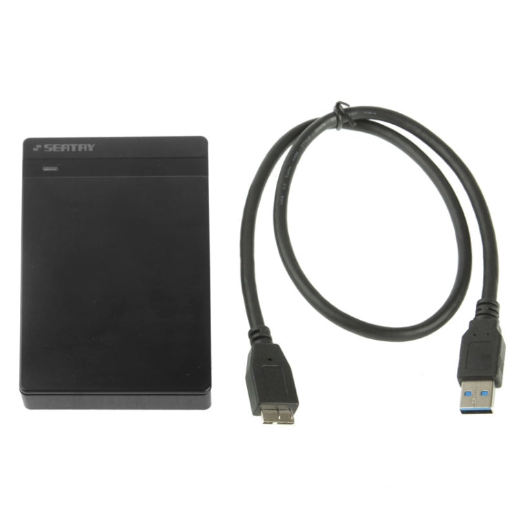 2.5 inch SATA HDD / SSD External Enclosure, Tool Free, USB 3.0 Interface(Black)
