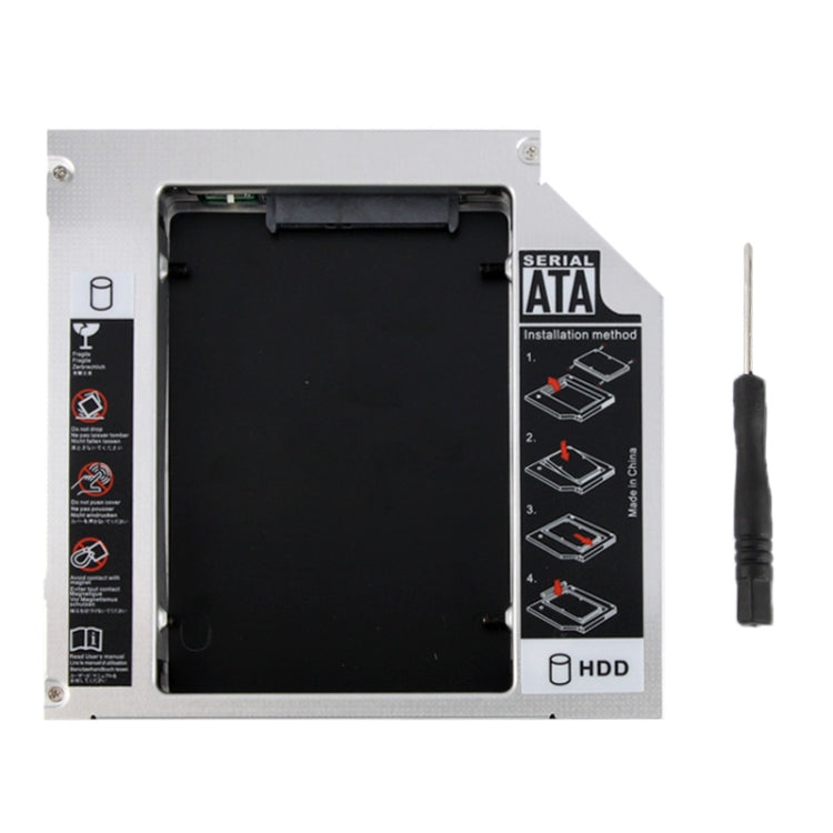 2.5 inch Universal Second HDD Caddy, IDE to SATA HDD Hard Drive Caddy, Thickness: 12.7mm