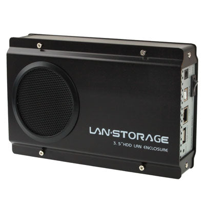 3.5 inch HDD Case SATA to USB LAN Storage, Support BT Download(Black)