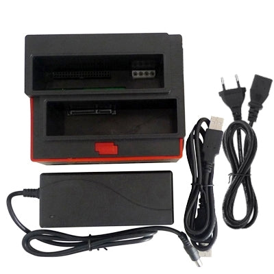 2.5 inch & 3.5 inch Multi-function USB 2.0 SATA /IDE HDD Docking with Card Reader & 2 ports HUB(Black)