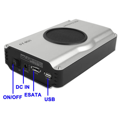 3.5 inch USB 2.0 HDD Enclosure with ESATA Port