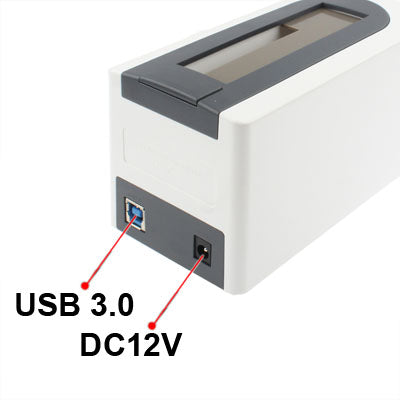 Multi-function Communicator USB 3.0 2.5 inch / 3.5 inch SATA HDD Docking Station, Support Intelligent Sleep Function(White)