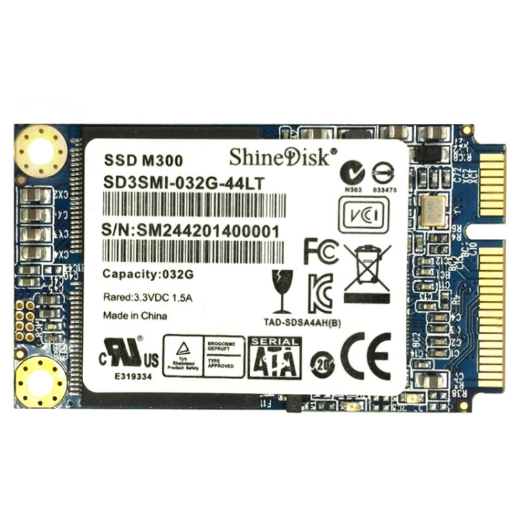 ShineDisk M300 32GB Solid State Drive / mSATA 2 Hard Disk for Desktop / Laptop