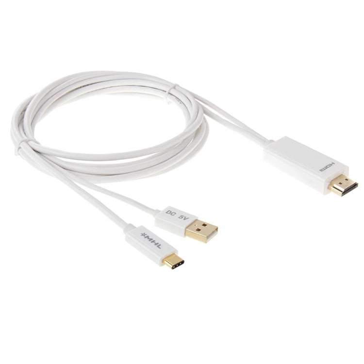 2m USB-C / Type-C 3.1 Male to HDMI Male Data Cable, For Galaxy S9 & S9 + & S8 & S8 + & Note 8 / HTC 10 / Huawei Mate 10 & Mate 10 Pro & P20 & P20 Pro / MacBook 12 inch / MacBook Pro