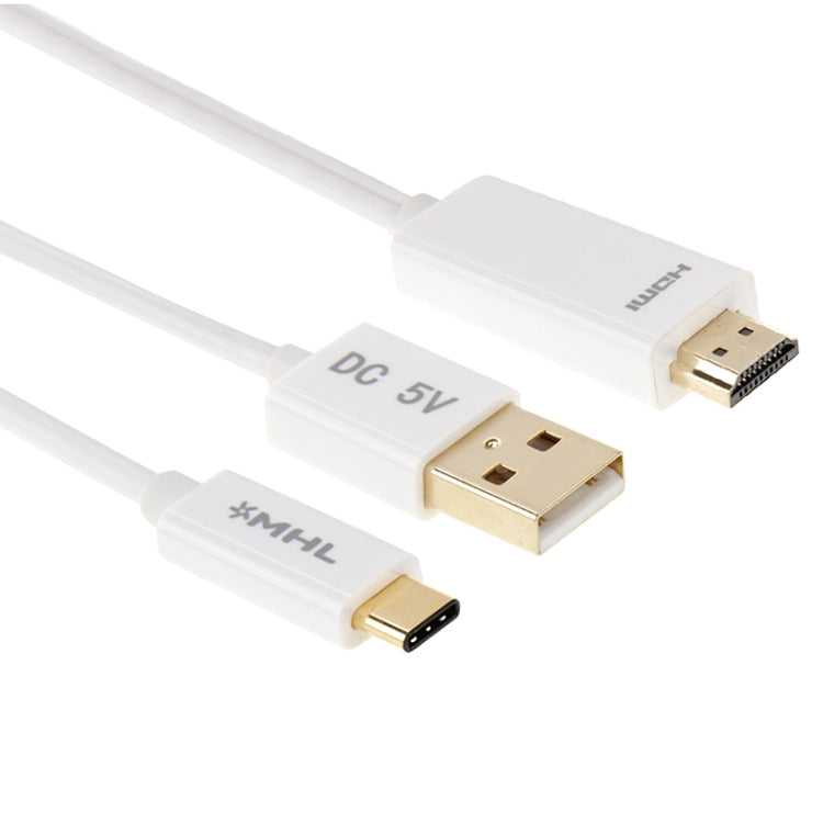 2m USB-C / Type-C 3.1 Male to HDMI Male Data Cable, For Galaxy S9 & S9 + & S8 & S8 + & Note 8 / HTC 10 / Huawei Mate 10 & Mate 10 Pro & P20 & P20 Pro / MacBook 12 inch / MacBook Pro