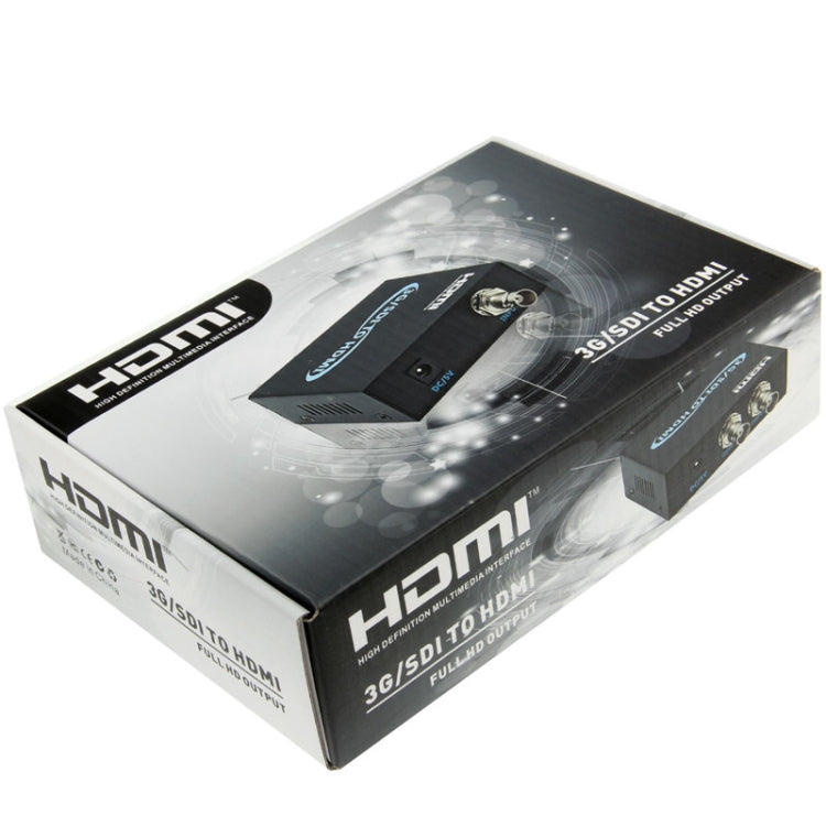 Full HD Output 1080P SDI To HDMI Converter 3G-SDI to HDMI for Driving Monitor, Model: AY-3501(Black)