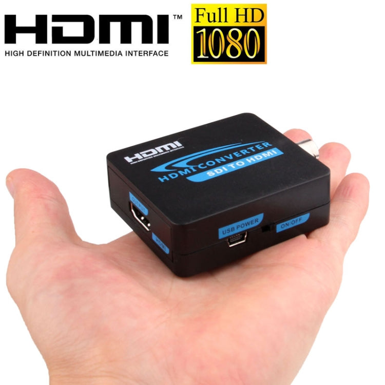 Full HD Output 1080P SDI To HDMI Converter 3G-SDI to HDMI for Driving Monitor, Model: AY37(Black)
