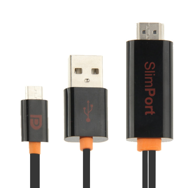 2m Micro USB Slim Port to HDMI AdapterSupport HD TV 1080 & 3D Output, For LG Google Nexus 4 / LG G2 / Fujitsu