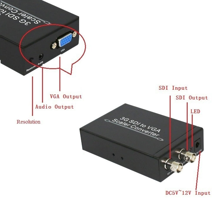 NK-F002 3G SDI to VGA Scaler Converter