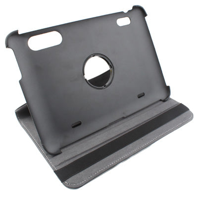 360 Degree Rotatable Leather Case with Holder for HTC Jetstream(Black)