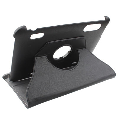 360 Degree Rotatable Leather Case with Holder for HTC Jetstream(Black)