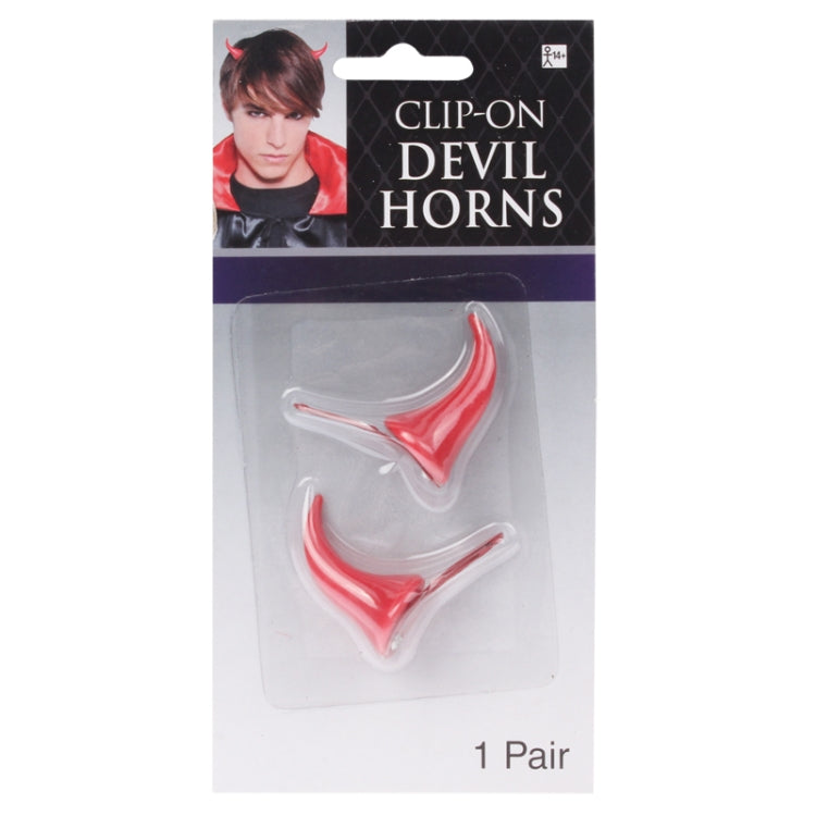 A Pair of Clip-on Devil Horn Hairpin(Red)