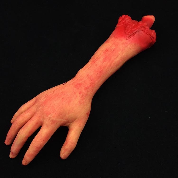 Halloween April Fool Day Prop Body Parts Decoration Bloody Hand