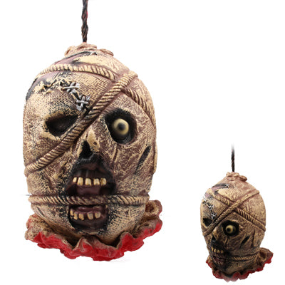 Scared Ghost Bloody Head with only One Eyeball Scary Toy for Halloween(Brown)