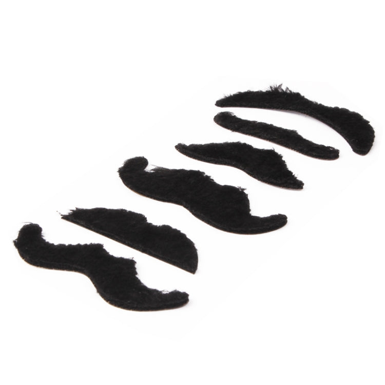 Funny Self-adhesive Lint Fiber Mustaches Set(Black)