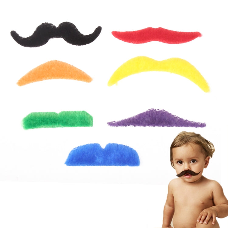 Funny Self-adhesive Lint Fiber Mood Mustaches Set