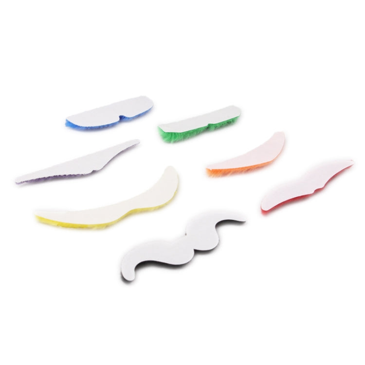 Funny Self-adhesive Lint Fiber Mood Mustaches Set