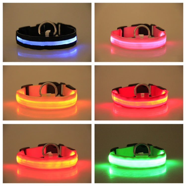 Adjustable 3-Mode LED Flashing Dog Collar (Random Color Delivery)
