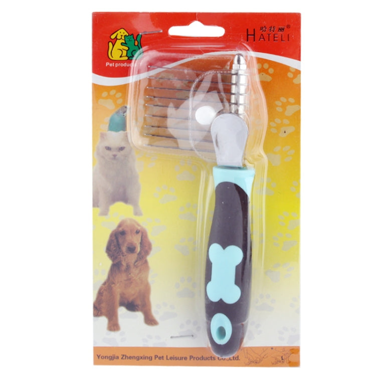 M581 Compact Dematting Comb Tool for Pets(Baby Blue)