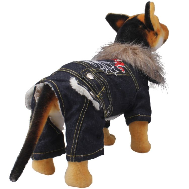 Stylish Denim Dog Coat Autumn / Winter Clothes