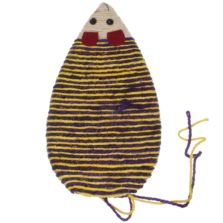 Attractive Sisal Fibre Mouse Shaped Toy with Strap for Cat Pet