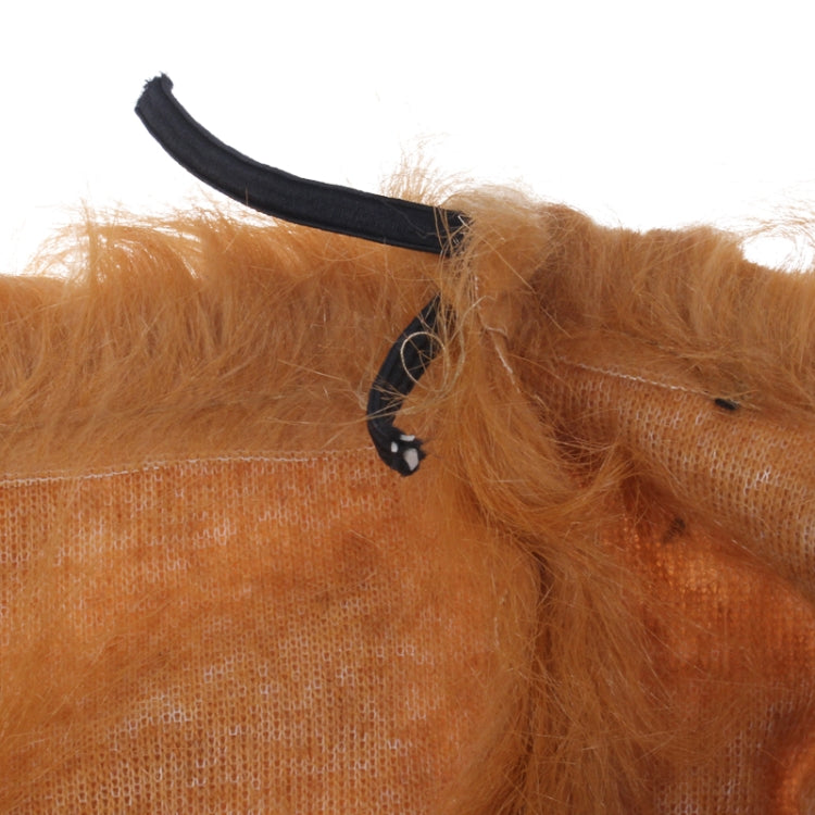 Large Pet Dog Cat Lion Wigs Mane Hair Festival Party Fancy Dress Clothes Costume