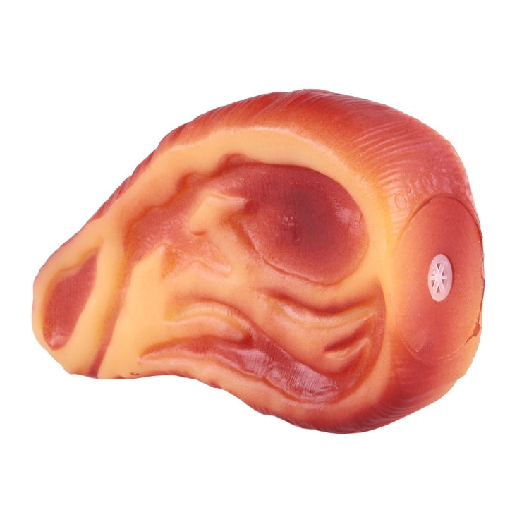 Streaky Pork Shape Plastic Pet Toys with Whistle for Dogs / Cats(Orange)