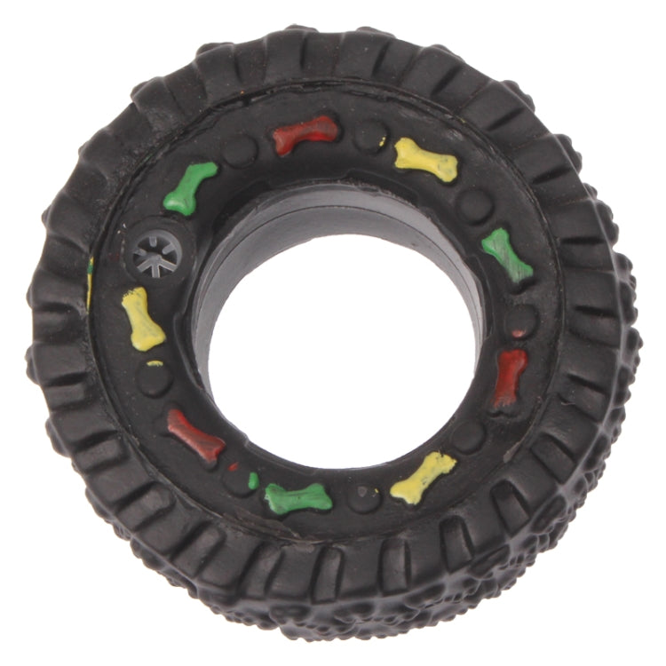 Tire Shape Plastic Pet Toys with Whistle for Dogs / Cats