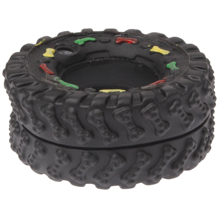 Tire Shape Plastic Pet Toys with Whistle for Dogs / Cats