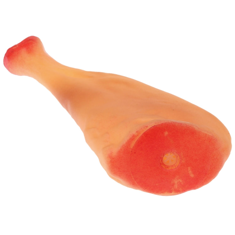 Drumstick Shape Plastic Pet Toys with Whistle for Dogs / Cats