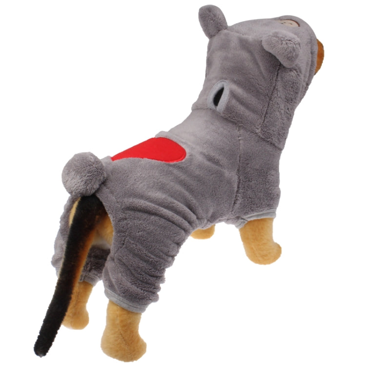 Lovely Bear Style Dog Plush Coat Autumn / Winter Clothes, Size: